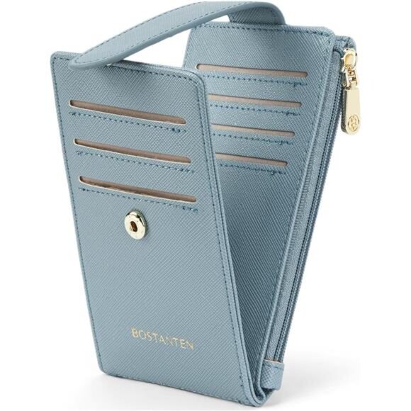 Leather Wallets for Women RFID Blocking Slim Bofild Purse Card Holder